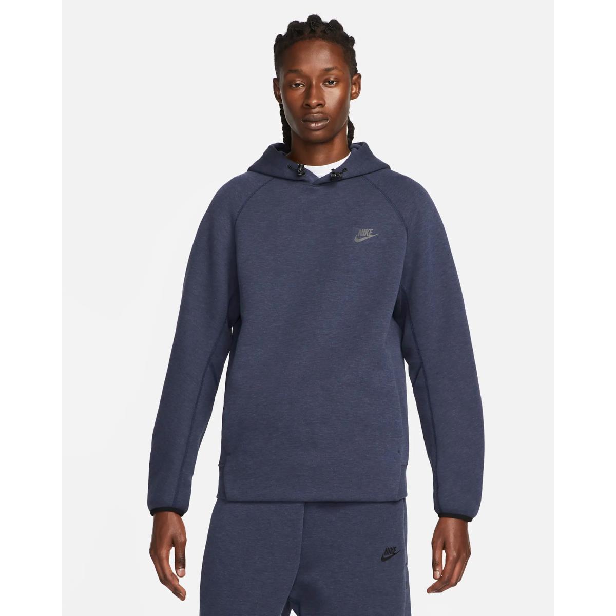 Nike Sportswear Tech Fleece Men`s Pullover Hoodie Obsidian Heather S FB8016-473