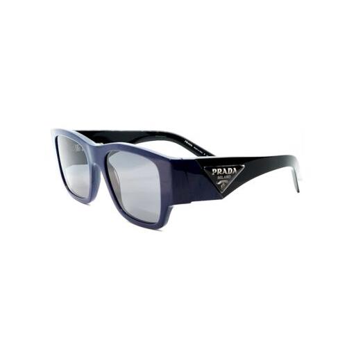 Prada Spr 10Z Sunglasses 18D-5Z1 Dark Blue /gray Polarized Lenses 54