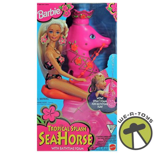 Barbie Tropical Splash Seahorse with Bath Time Foam 1994 Mattel No. 12436 Nrfb