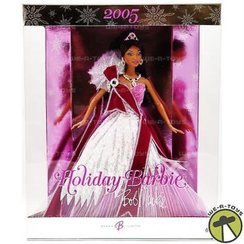 2005 Holiday Barbie Doll African American by Bob Mackie Mattel H0178 Nrfb