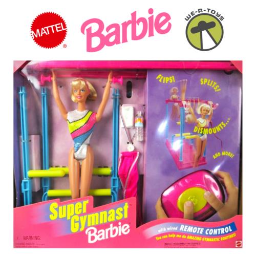 Super Gymnast Barbie Doll with Wired Remote Control 1999 Mattel 23105