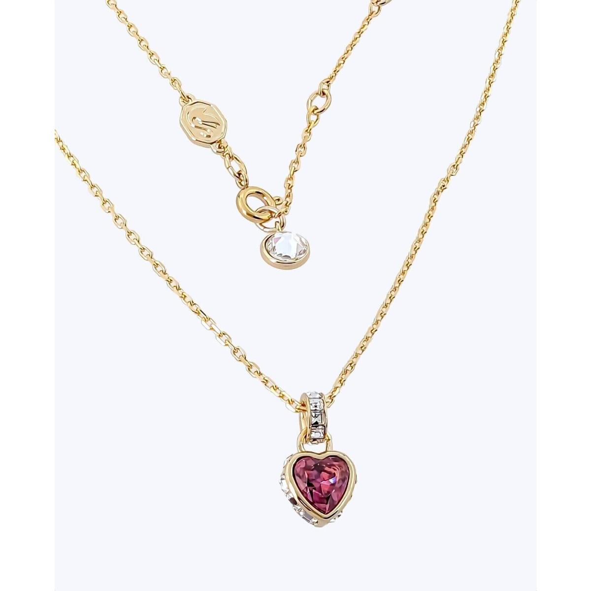 Swarovski Red Heart Crystal Stilla Pendant Necklace 5648750