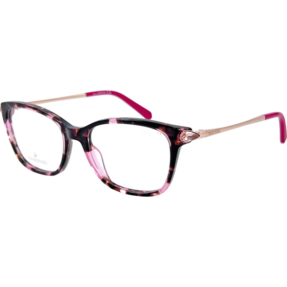 Swarovski SK5350 Women`s Plastic Eyeglass Frame 055 Coloured Havana 49-16 W/case