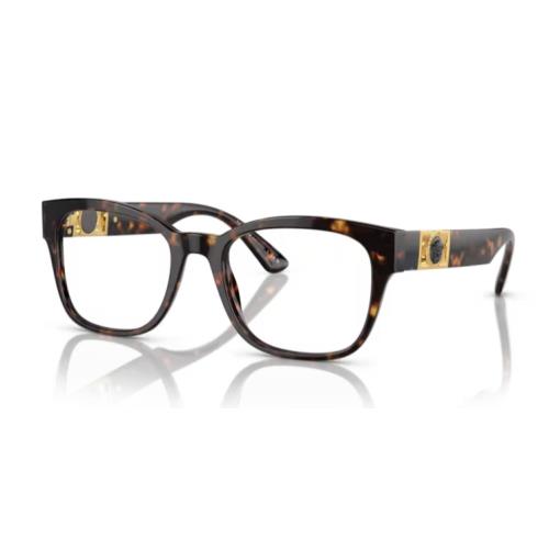 Versace 0VE3314 108 Havana Soft Square Men`s Eyeglasses