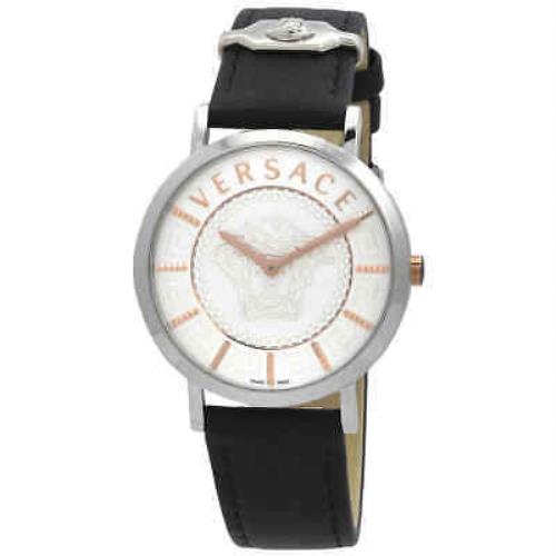 Versace Essential Quartz White Dial Ladies Watch VEK400721
