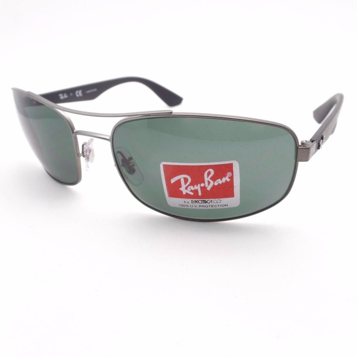 Ray Ban 3527 029/71 Matte Gunmetal Green Sunglasses