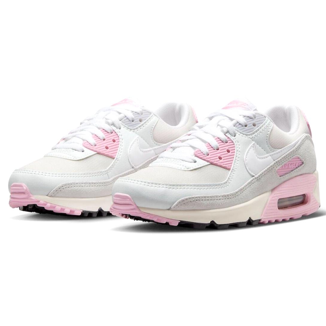 Nike Air Max 90 Mens Size 9 Shoes FN7489 100 White Soft Pink Gray