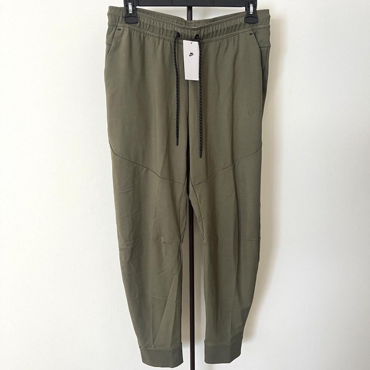 Nike Tech Fleece Slim Fit Tapered Jogger Pants XL Olive Green DX0826-222