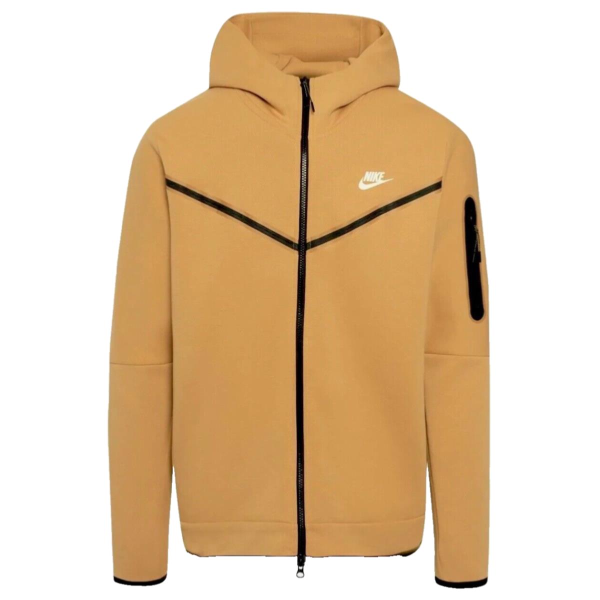 Nike Tech Fleece Windrunner Zip Hoodie CU4489-722 Elemental Gold Men`s 3XL