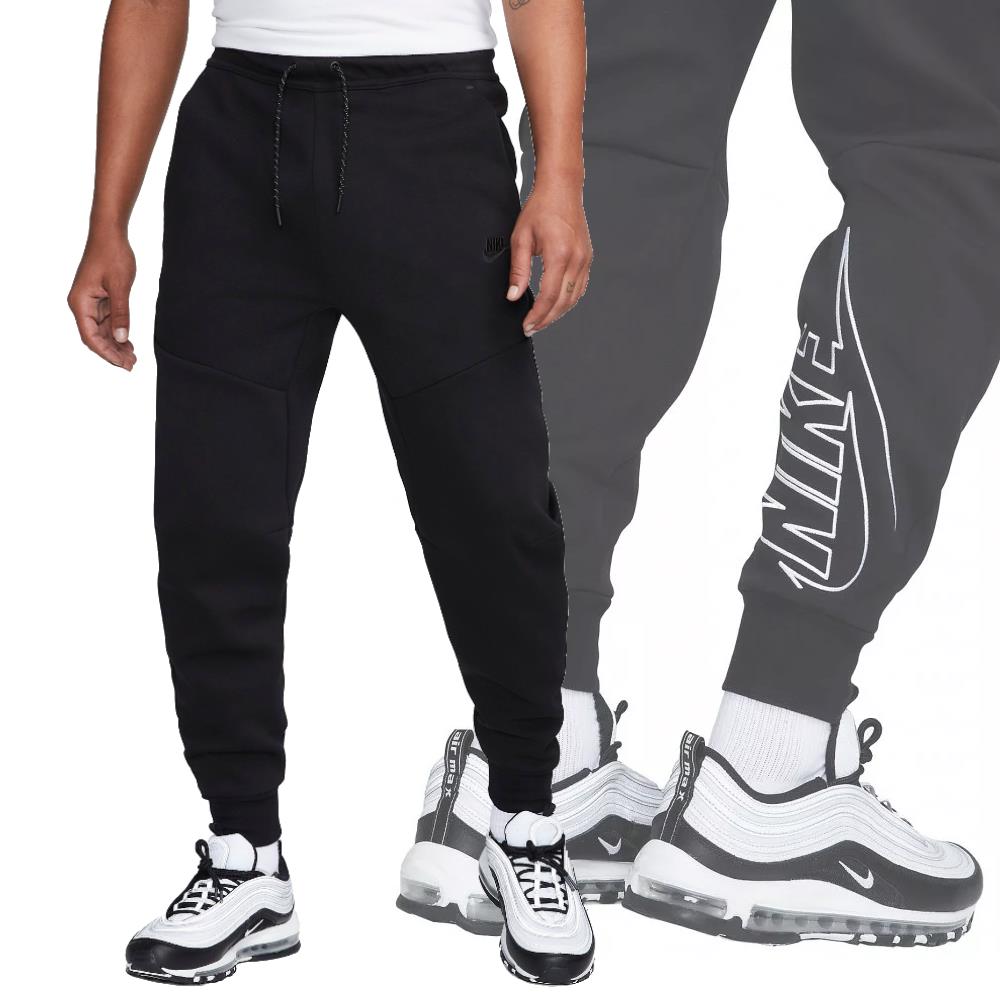 Nike Tech Fleece Graphic Jogger Pants DX0581-010 Black/white Men S Large L