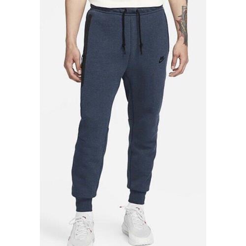 Nike Sportswear Tech Fleece FB8002-473 Slim Fit Joggers Obsidian Heather Sz M