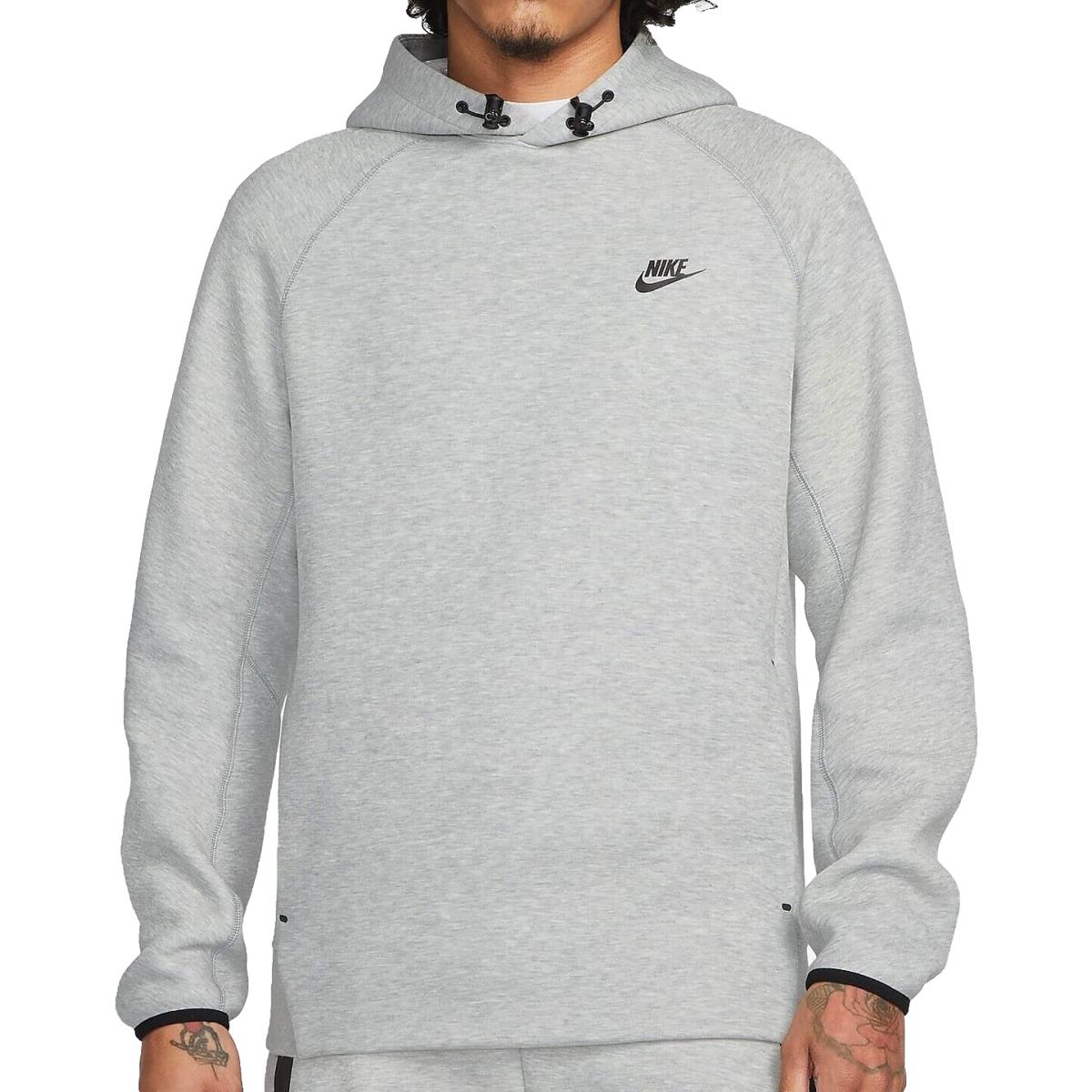 Nike Tech Fleece Pullover Hoodie FB8016-063 Grey Heather Men`s Large L