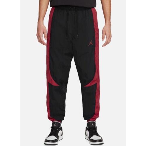 Nike Jordan Jumpman Warm Up Windbreaker Ball Pants Bred Black Red 3XL DX9373-013