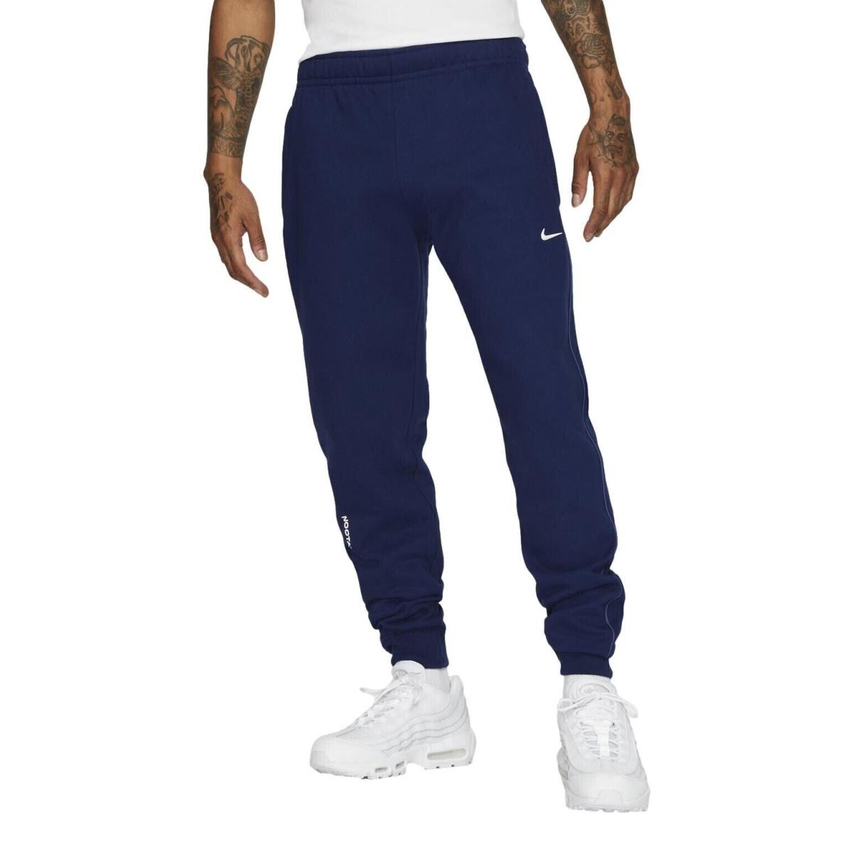 Nike x Drake Nocta Cardinal Stock Fleece Pants Joggers Navy Blue Sz S DA3935-492