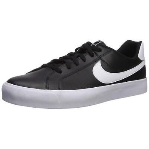 Nike Men`s Court Royale AC Sneaker Black/white 8.5