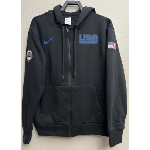 Nike Team Usa Basketball 2020 Travel Hoodie Size Medium CD4749 010 M