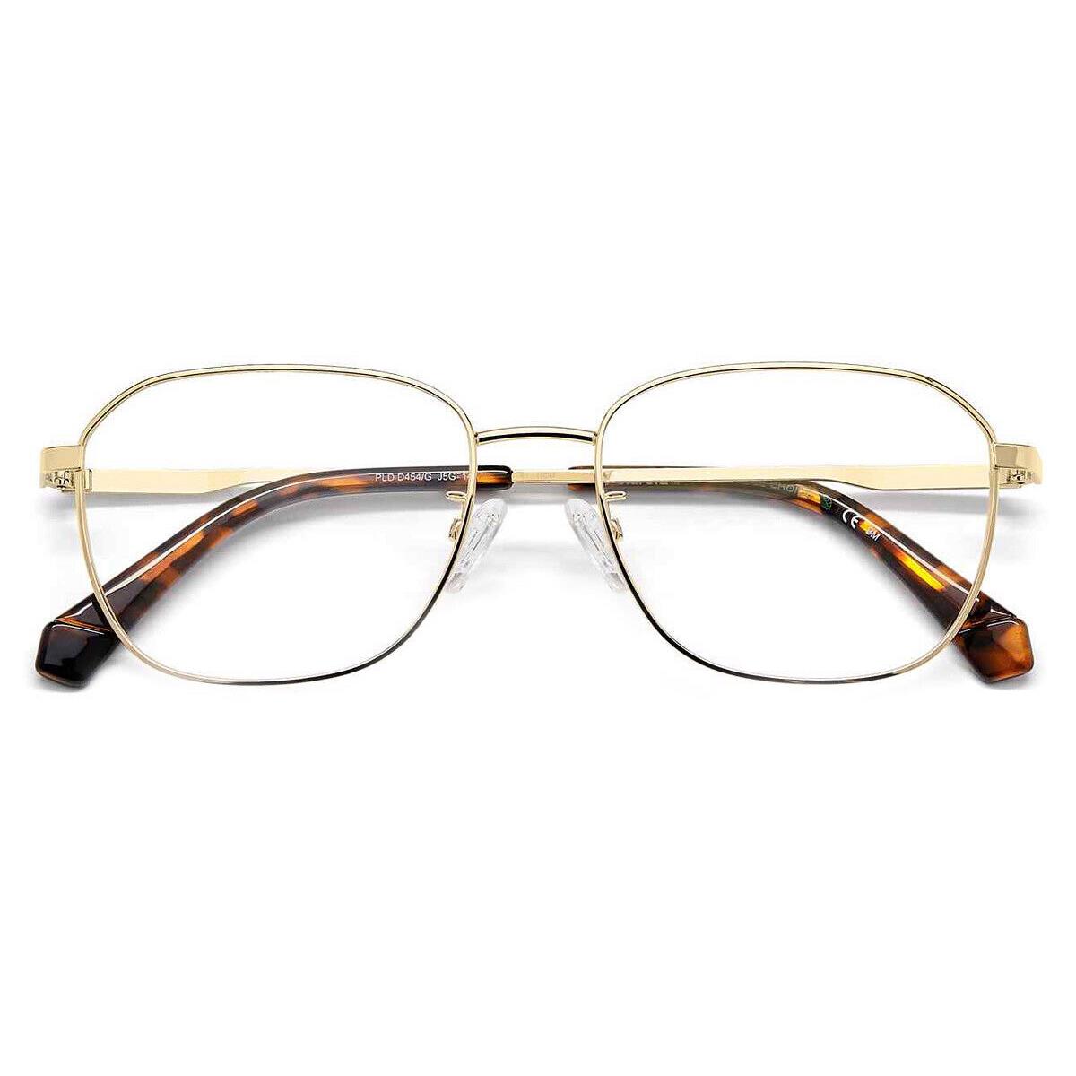 Polaroid Pld D454/G Eyeglasses Men Gold Rectangle 54mm