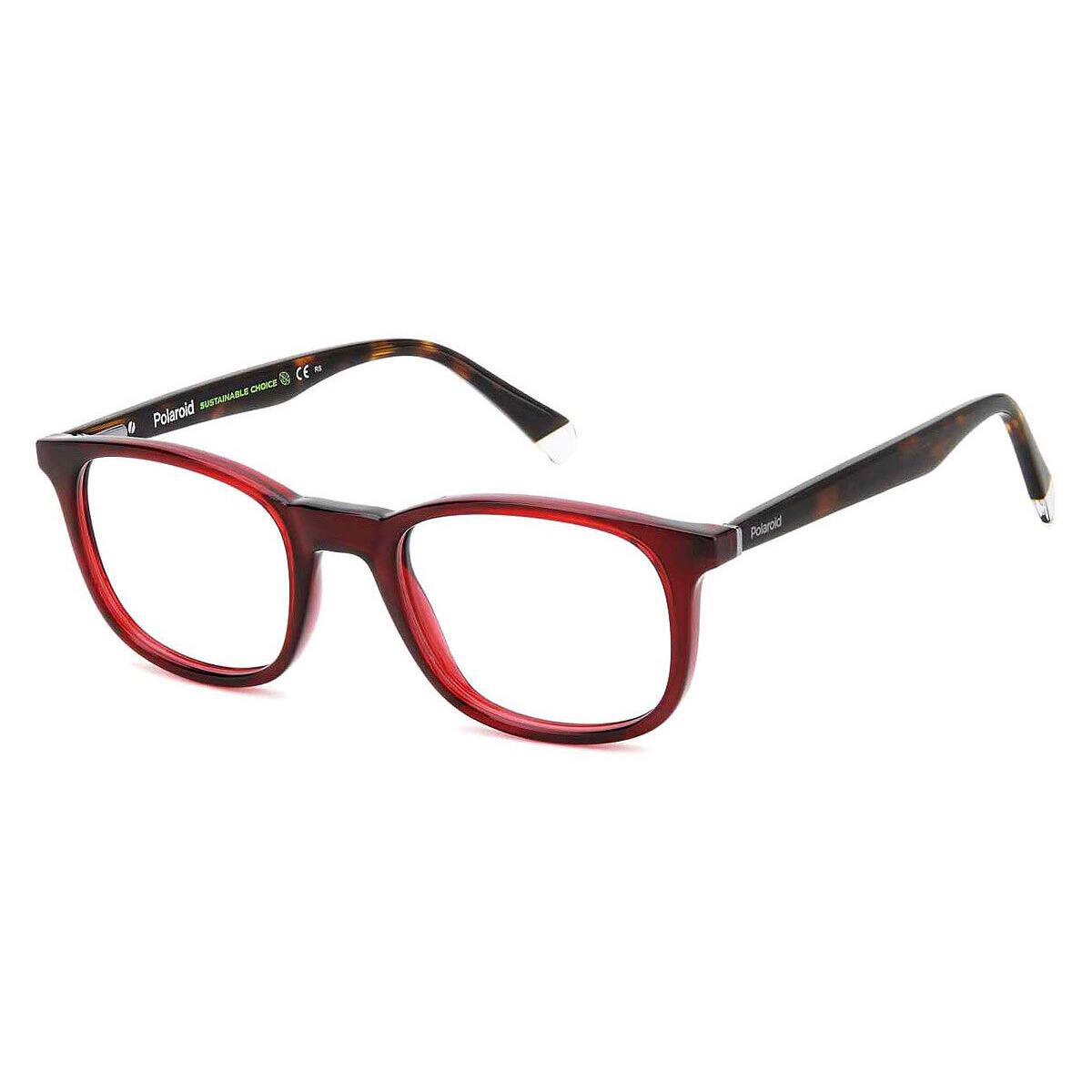 Polaroid Pld Eyeglasses Men Red 50mm - Frame: Red, Lens: Demo