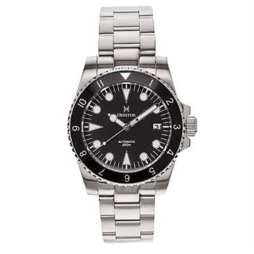 Heritor Automatic Luciano Bracelet Watch W/date - Black