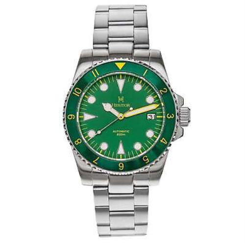 Heritor Automatic Luciano Bracelet Watch W/date - Green