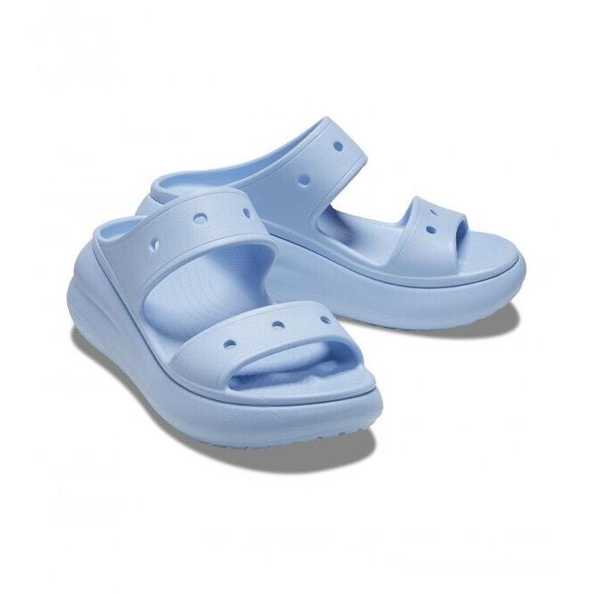 Crocs Classic Crush 207670-4NS Men`s Blue Calcite Comfort Slide Sandals CRO272 - Blue Calcite