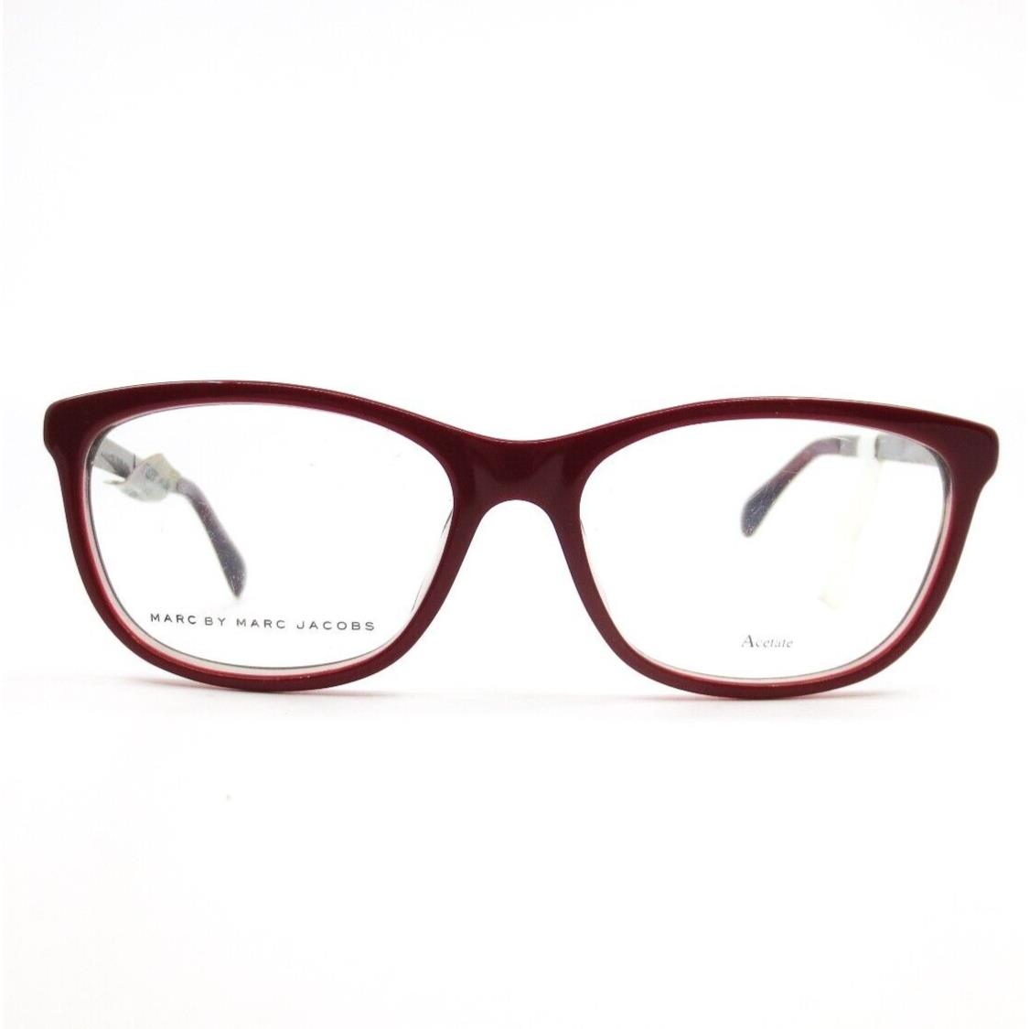 Marc Jacobs Eyeglasses Frames Mmj 643 A53 Red Silver Round 52-16-145