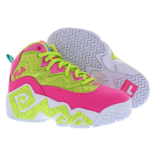 Fila Mb Night Walk Girls Shoes - Pink/Yellow, Main: Pink