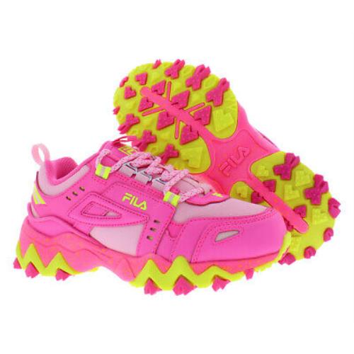 Fila Oakmont Tr Girls Shoes - Pink/Yellow, Main: Pink