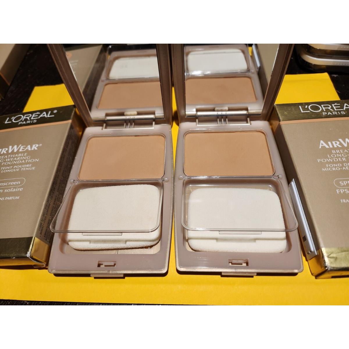 2 Pack Loreal 564 Tan Air Wear Powder Foundation. Slightly Imperfect Boxed