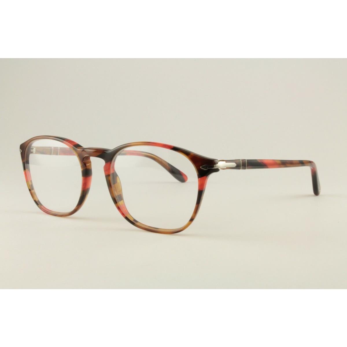 Persol Glasses 3007-V 975 Brown Red 50mm Frames Eyeglasses RX