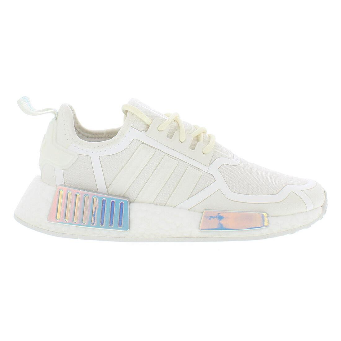 Adidas Nmd R1 GS Girls Shoes - White/Light Pink, Main: White