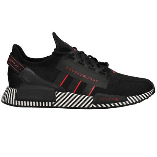 Adidas Nmd_R1 V2 Lace Up Mens Black Sneakers Casual Shoes FY2104