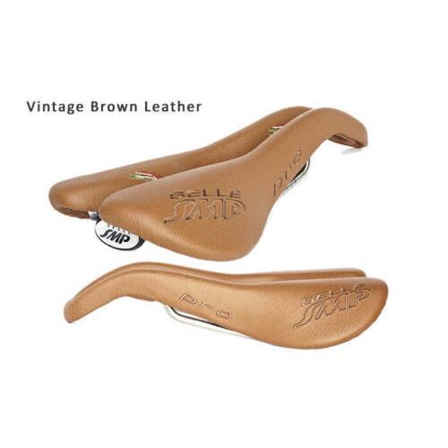 Selle Smp Pro Saddle with Steel Rails Vintage Brown