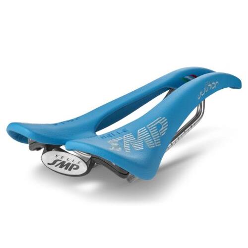 Selle Smp Vulkor Saddle with Steel Rails Light Blue