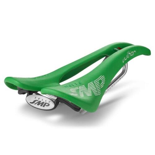 Selle Smp Vulkor Saddle with Steel Rails Green