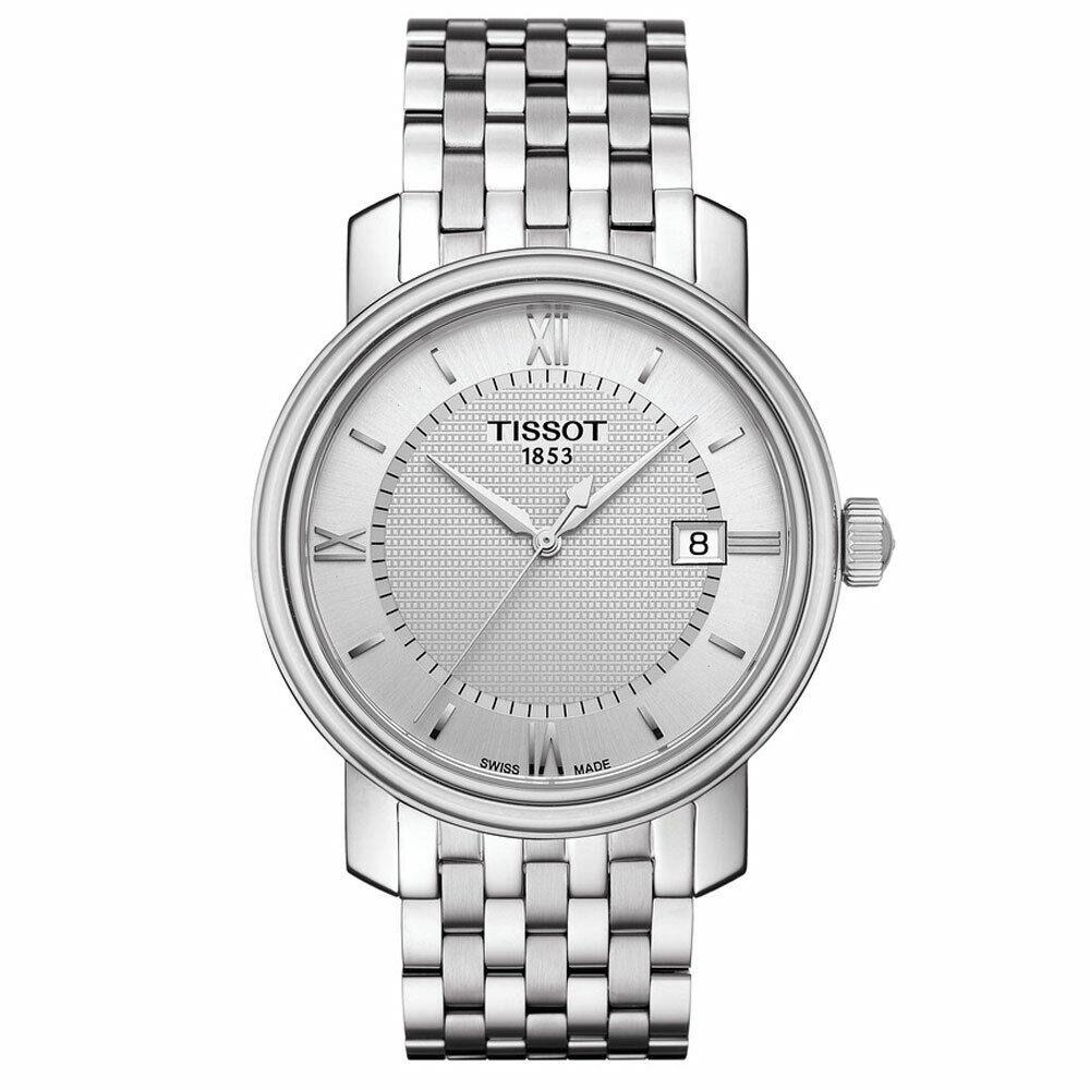 Tissot Bridgeport Silver Dial Stainless Steel Band Mens Watch T097.410.11.038.00