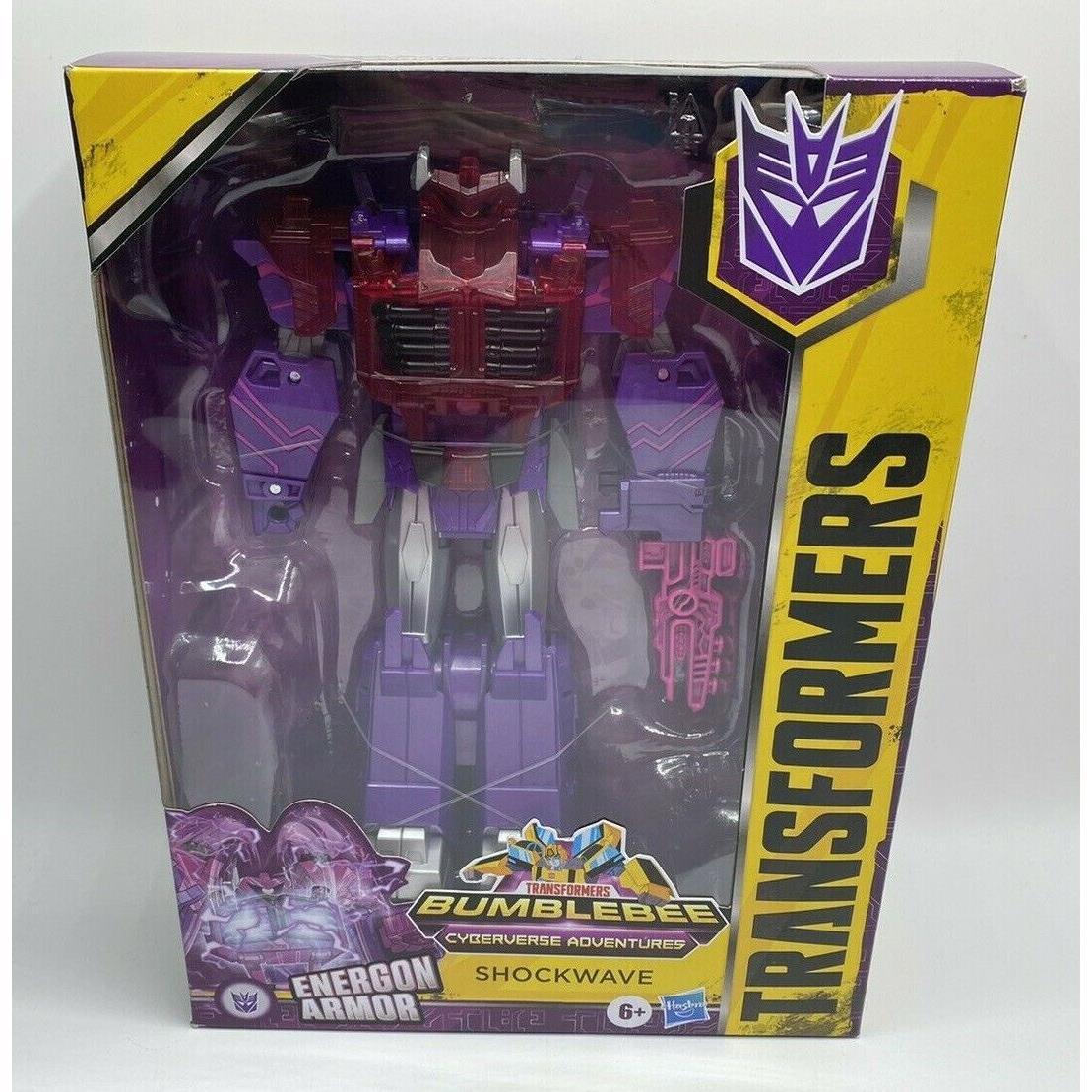 2019 Transformers Bumblebee Cyberverse Adventures Shockwave Figure Energon Armor