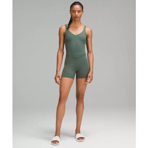 Lululemon Women s Align Bodysuit 4 - Size 6 Dark Forest Green