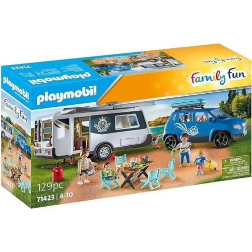 Playmobil 71423 Family Fun Caravan with Car Mib/new
