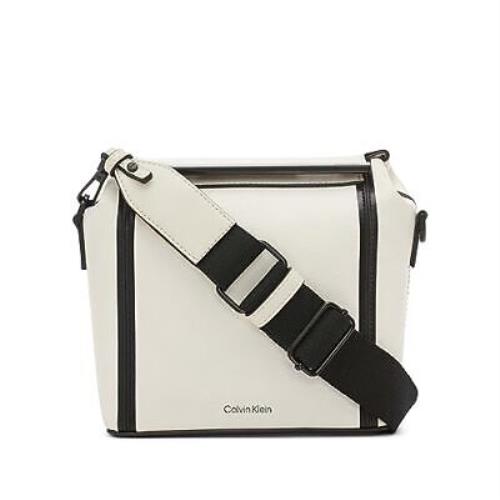 Calvin Klein Perry Organizational Dome Mini Bag Crossbody Cherub White/black