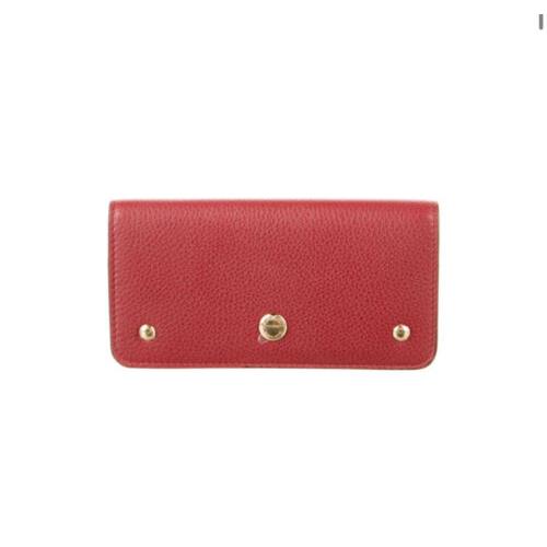 Women s Burberry Red Leather Wallet - One Size - Made In Italy