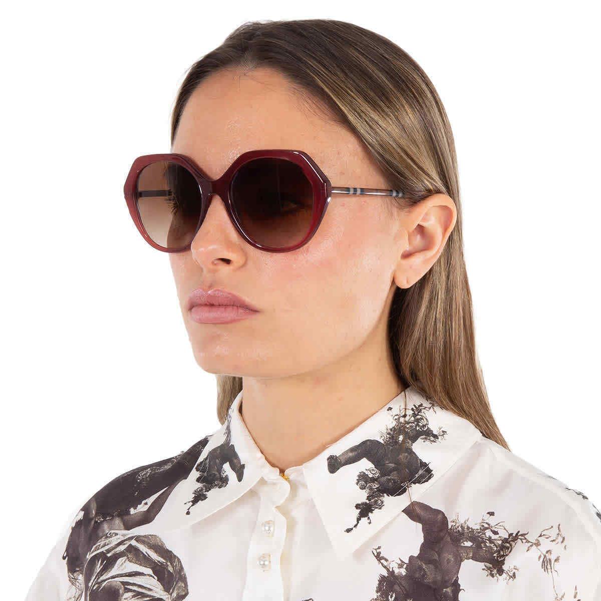 Burberry Vanessa Brown Gradient Geometric Ladies Sunglasses BE4375 401813 55