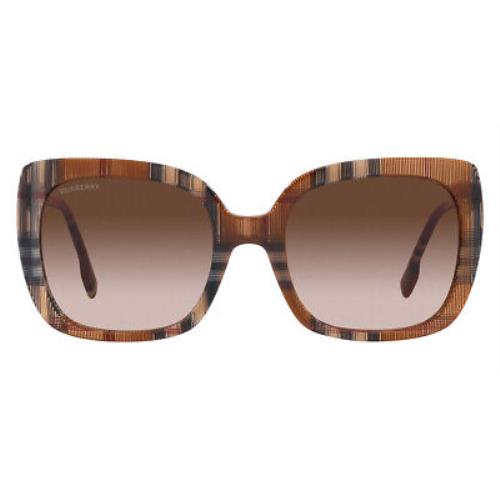Burberry Caroll BE4323 Sunglasses Check Brown Gradient Brown 54mm