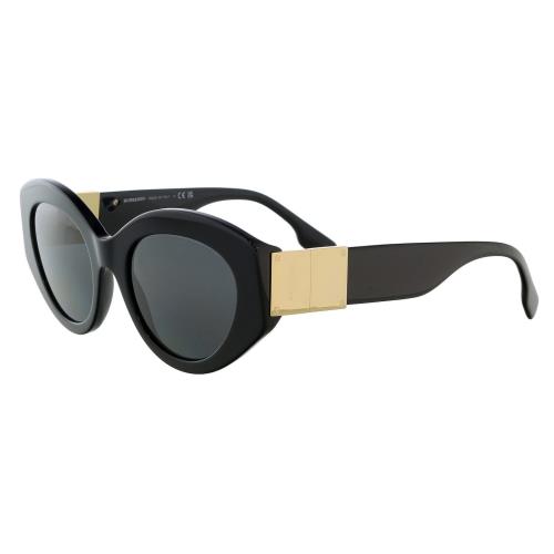 Burberry Sunglasses BE4361 300187 51mm Black / Dark Grey Lens - Frame: Black, Lens: Dark Grey