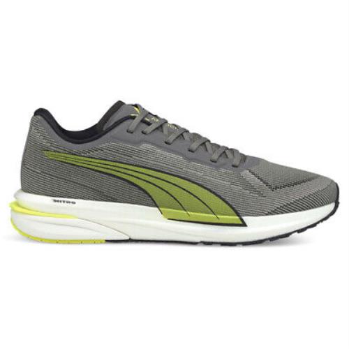 Puma Velocity Nitro Running Mens Grey Sneakers Athletic Shoes 19459603 - Grey