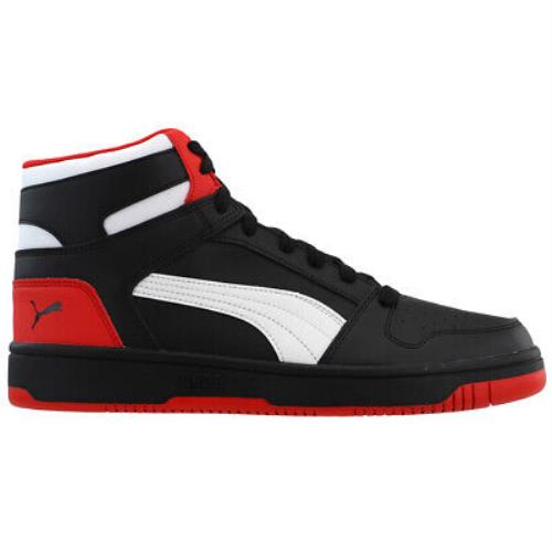Puma Rebound Layup High Top Mens Black Sneakers Casual Shoes 369573-15