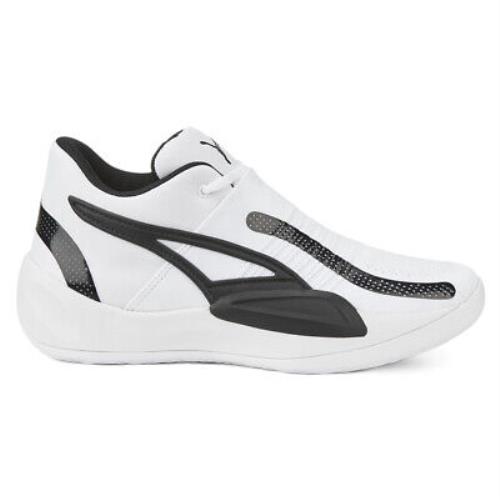Puma Rise Nitro Basketball Mens White Sneakers Athletic Shoes 37701209