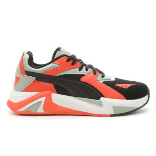 Puma Rs Pulsoid Brand Love Lace Up Womens Black Orange Sneakers Casual Shoes 3 - Black, Orange