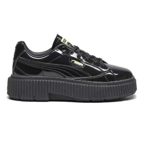 Puma Dinara Gloss Lace Up Womens Black Sneakers Casual Shoes 39323201