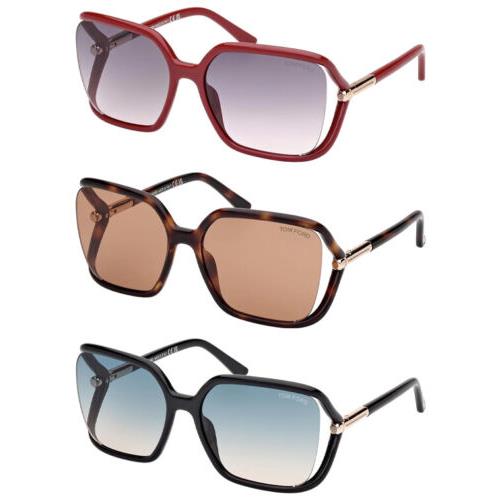 Tom Ford Solange-02 Women`s Cutaway Butterfly Sunglasses - FT1089 - Italy